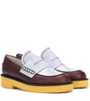 MARNI Leather loafers,P00287778