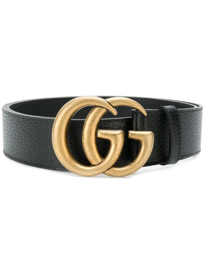Gucci 3cm Gg Reversible Leathers Belt In Black,brown