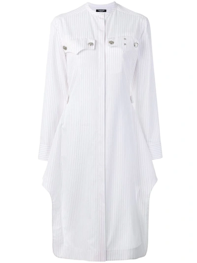 Calvin Klein 205w39nyc Striped Cotton Shirt Dress In White Red | ModeSens