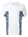 MARNI print panelled T-shirt,HUMUWGC1312276312612740