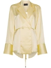 MICHAEL LO SORDO Open back silk wrap blouse,515S12551936