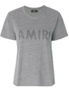 AMIRI AMIRI LOGO PRINT T-SHIRT - GREY,WTSSTAMI12617843