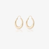 ALL BLUES GOLD VERMEIL POLISHED FAT BABY SNAKE EARRINGS,10142212620016