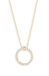 Roberto Coin Xs Diamond Pendant Necklace In Yellow Gold