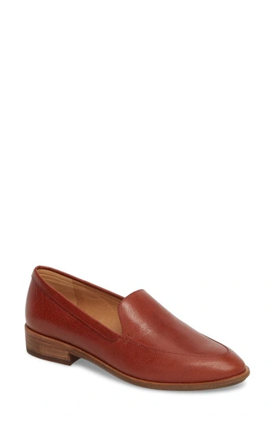 Madewell The Frances Loafer In Burnished Mahogany Leather