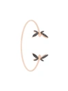 ANAPSARA 18KT ROSE GOLD DOUBLE DRAGONFLY DIAMOND CUFF,101612599662