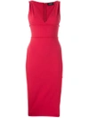 DSQUARED2 FITTED PLUNGE DRESS,S75CU0679S2313812571271