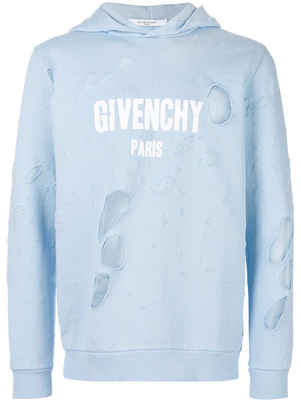 givenchy hoodie light blue