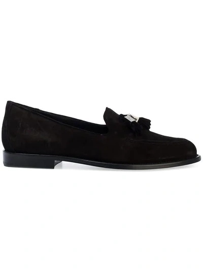 Giuseppe Zanotti Abram Black Suede Loafers