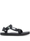 Suicoke Black Depa-cab Sandals In Black