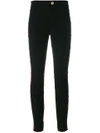 GUCCI BUTTONED WEB SIDE PANEL SKINNY TROUSERS,495104ZHM7412577429