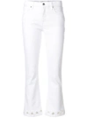 VICTORIA VICTORIA BECKHAM CUT OUT DETAIL CROPPED JEANS,VB211PSS1812540891