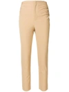 JACQUEMUS JACQUEMUS CROPPED SKINNY TROUSERS - NEUTRALS,181PA0212606747