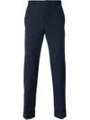 Prada Tailored Tapered Trousers In Blue