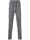 BALMAIN RIBBED TRIM SWEATPANTS,S8H5175J02712618456