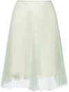 PRADA plissé organza A-line skirt,P147NS1811QLQ12613029