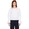 ROKSANDA ROKSANDA WHITE KALILA BLOUSE,R18 B539-1