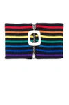 JW ANDERSON JW ANDERSON JWA NECKBAND IN BLACK,STRIPES,AC02WR18