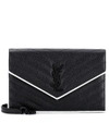 SAINT LAURENT MONOGRAM ENVELOPE SHOULDER BAG,P00293371-1