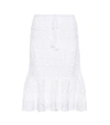 ANNA KOSTUROVA MARIANNE CROCHETED COTTON SKIRT,P00298154