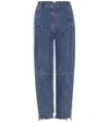 VETEMENTS HIGH-RISE DISTRESSED JEANS,P00239740