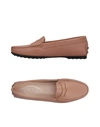 Shop Tod's Loafers In Light Brown
