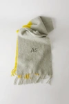 ACNE STUDIOS Two-tone scarf lemon/grey