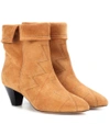 ISABEL MARANT DYNA SUEDE ANKLE BOOTS,P00283286-2