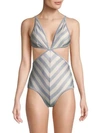 ZIMMERMANN Striped One-Piece Swimsuit