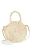 Clare V Petite Alice Straw Bag - Ivory In Cream Woven