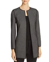 LAFAYETTE 148 PRIA PIPED OPEN-FRONT JACKET,MJW49R-9573