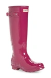 Hunter Original High Gloss Boot In Violet/ Violet