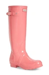 Hunter Original High Gloss Boot In Pink