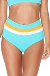 L*space Portia Reversible Colorblock Bikini Bottoms In Aruba Blue