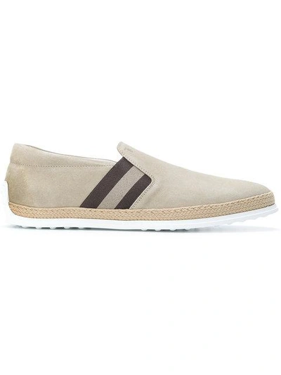 Tod's Slip-on Espadrille Sneakers In Neutrals