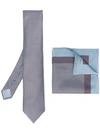 BRIONI 口袋方巾与领带套装,O8A900P741T12610269