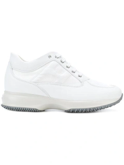 Hogan White Interactive Sneakers In Bianco