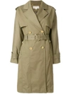 MICHAEL MICHAEL KORS MICHAEL MICHAEL KORS OVERSIZED TRENCH COAT - GREEN,MH72HTSX3612618578
