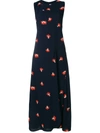 VICTORIA BECKHAM RACERBACK LONG EMBROIDERED DRESS,MID6317CPSS1812612026