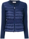 MONCLER MONCLER PADDED FRONT KNITTED CARDIGAN - BLUE,9483800979B512612225