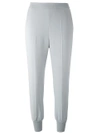 Stella Mccartney Julia High-rise Crepe Trousers In Grey