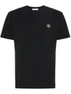 STONE ISLAND Black Logo T-Shirt,68152414112530235