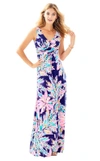LILLY PULITZER SLOANE V-NECK MAXI DRESS,97176-3