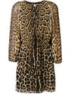 SAINT LAURENT leopard print short dress,509083Y352R12612223