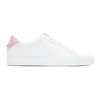 GIVENCHY GIVENCHY WHITE AND PINK URBAN KNOTS SNEAKERS,BE0003E01W