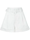MARC JACOBS MARC JACOBS BELTED SHORTS - WHITE,M400715712622376