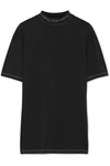 ACNE STUDIOS Gojina oversized intarsia-trimmed cotton-jersey T-shirt
