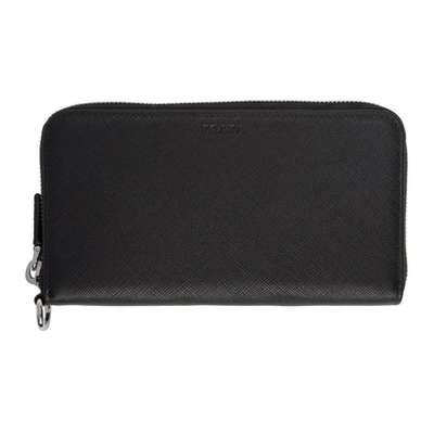 Prada Saffiano Wallet - 黑色 In Black