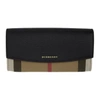 BURBERRY BURBERRY BROWN AND BLACK PORTER WALLET,3955506.