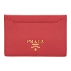 PRADA PRADA RED CARD HOLDER,1MC208 QWA